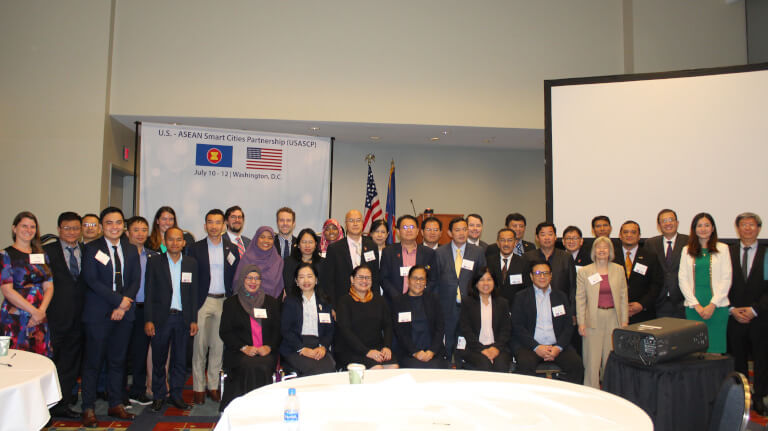 Group photo of those who attended the Smart Cities Symposium 
